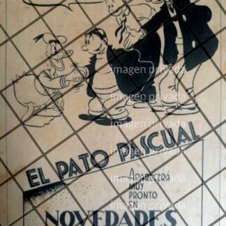 RARISIMO AFICHE RETRO LLEGA EL PATO LUCAS A MEXICO 1935 3
