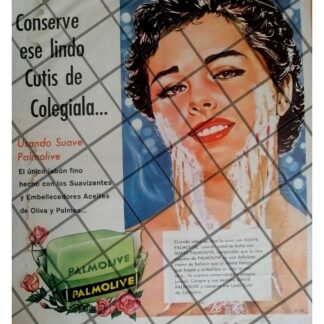 CARTEL PUBLICITARIO RETRO JABON PALMOLIVE 1959 -11