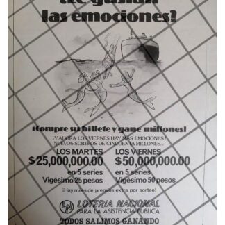 PUBLICIDAD RETRO LOTERIA NACIONAL 1979 /223