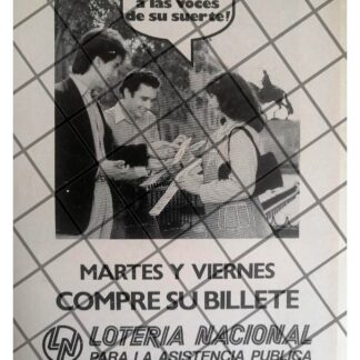AFICHE RETRO LOTERIA NACIONAL CON MARIA SORTE 1980s 229