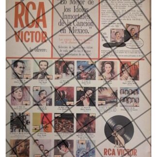 PUBLICIDAD ANTIGUA. DISCOS RCA VICTOR 1960s