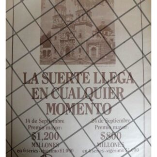 PUBLICIDAD RETRO LOTERIA NACIONAL PARROQUIA DOLORES HGO