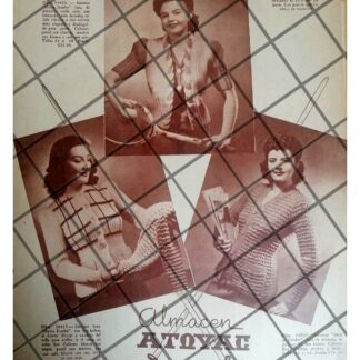 AFICHE PUBLICITARIO ANTIGUO ALMACENES ATOYAC 1944 /3