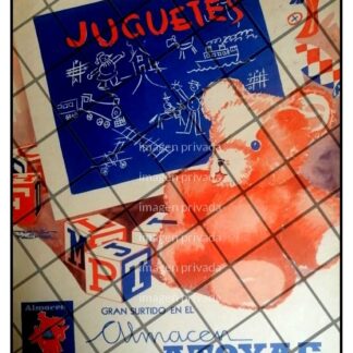 AFICHE RETRO TIENDA ATOYAC DIBUJO TORRES PALOMAR