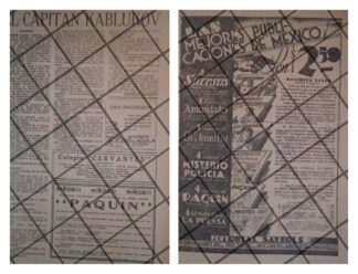 2 AFICHES PUBLICITARIOS RETRO LANZAN COMIC PAQUIN 1934