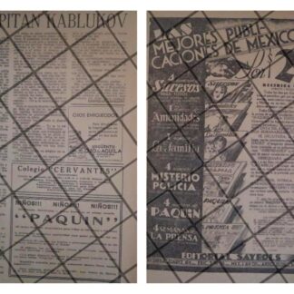2 AFICHES PUBLICITARIOS RETRO LANZAN COMIC PAQUIN 1934