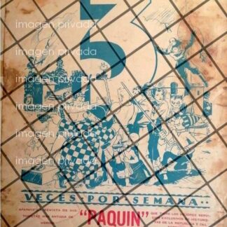 AFICHE PUBLICITARIO RETRO DEL COMIC PAQUIN 1934 /4
