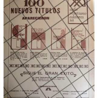 AFICHE PUBLICITARIO RETRO. EDITORIAL SIGLO XXI 1960s /2