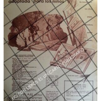 AFICHE RETRO EDITORIAL AGUILAR LANZA "MI LIBRO ENCANTADO" 1963