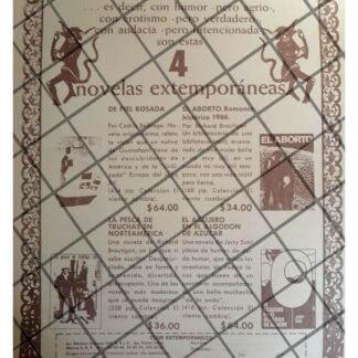 AFICHE PUBLICITARIO RETRO EDITORIAL EXTEMPORANEOS 1960