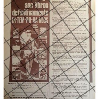 AFICHE PUBLICITARIO RETRO EDITORIAL EXTEMPORANEOS /2