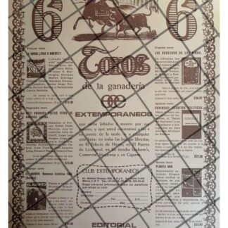 AFICHE PUBLICITARIO RETRO EDITORIAL EXTEMPORANEOS /3