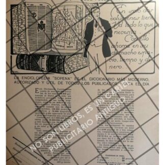 AFICHE PUBLICITARIO ANTIGUO EDITORIAL RAMON SOPENA 1931 4