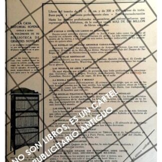 AFICHE PUBLICITARIO ANTIGUO EDITORIAL RAMON SOPENA 1931 5