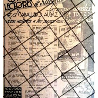 AFICHE PUBLICITARIO ANTIGUO, EDITORIAL SAYROLS 1934 /3