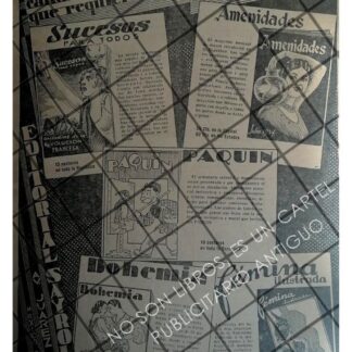 AFICHE PUBLICITARIO RETRO SAYROLS. REVISTA PAQUIN Y MAS