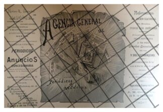 CARTEL RETRO EDITORIAL NOVARO & GOESTCHEL 1895 MUY RARO