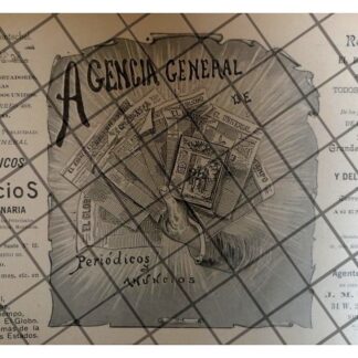 CARTEL RETRO EDITORIAL NOVARO & GOESTCHEL 1895 MUY RARO