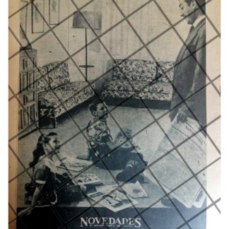 CARTEL PUBLICITARIO ANTIGUO DIARIO NOVDADES 1958