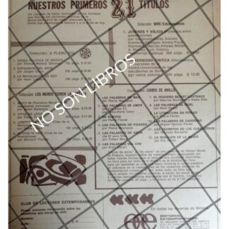 CARTEL PUBLICITARIO RETRO EDITORIAL EXTEMPORANEOS 1971 4