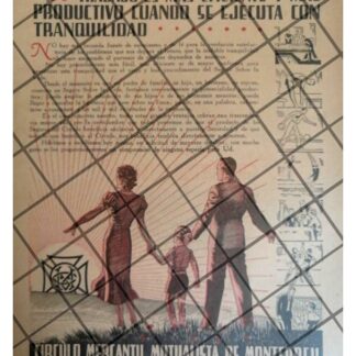AFICHE RETRO CIRCULO MERCANTIL MUTUALISTA 1940 /188