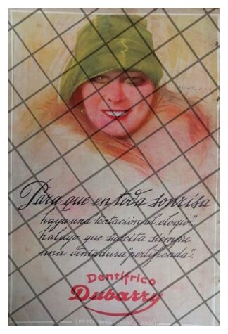 CARTEL PUBLICITARIO ANTIGUO DENTRIFICO DUBARRY 1927 2
