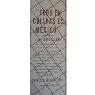 AFICHE RETRO. 149 ANIVERSARIO DE CHIAPAS 1973