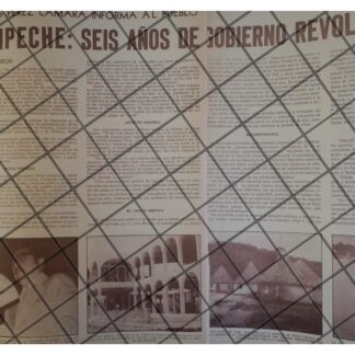 AFICHE RETRO. INFORME. CARLOS LOPEZ CAMARA 1973