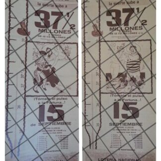 2 AFICHES RETRO. LOTERIA NACIONAL1964 /242