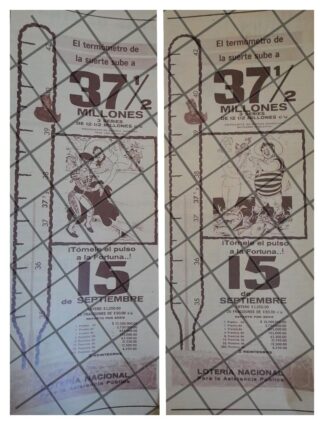 2 AFICHES RETRO. LOTERIA NACIONAL1964 /242
