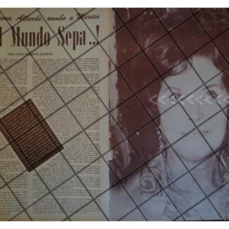 AFICHE RETRO HORTENSIA BUSSI SOTO EXILIADA A MEXICO 1973