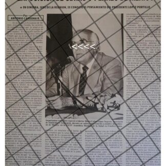 AFICHE RETRO INFORMA. MARIO CALLES LOPEZ NEGRETE 1982