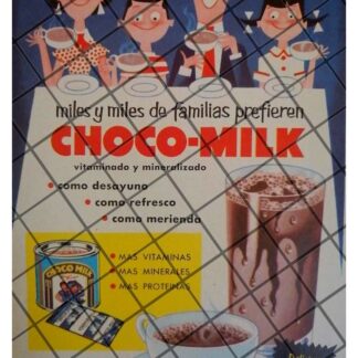 AFICHE RETRO. CHOCO MILK 1955 /MUY RARO