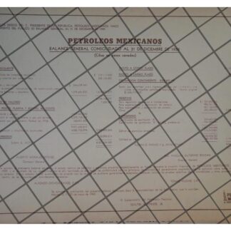 AFICHE DE GOBIERNO RETRO BALANCE DE PEMEX DIC 1959