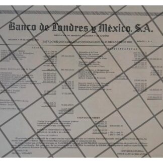AFICHE RETRO BANCO DE LONDRES Y MEXICO 1969 /195
