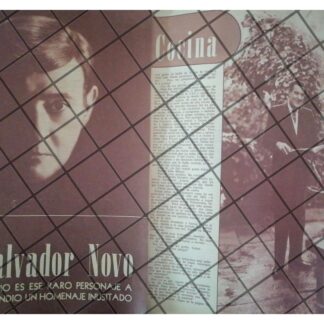 AFICHE RETRO ENTREVISTA A SALVADOR NOVO 1964