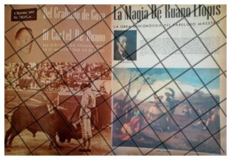 AFICHE RETRO RUANO LLOPIS Y SUS OBRAS DESCONOCIDAS 1953