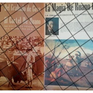 AFICHE RETRO RUANO LLOPIS Y SUS OBRAS DESCONOCIDAS 1953