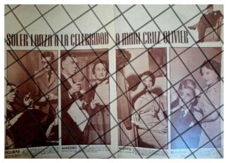 AFICHE RETRO FERNANDO SOLER LANZA A MARY CRUZ OLIVIER 1953