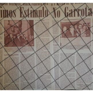 AFICHE RETRO RUBEN FIGUEROA Y SINDICATO DE CAMIONEROS 1965