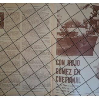 AFICHE RETRO JAVIER ROJO GOMEZ, REFORMA AGRARIA 1970