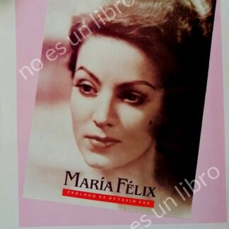 CARTEL ANTIGUO ORIGINAL DE . MARIA FELIX PRESENTA SU LIBRO 1992