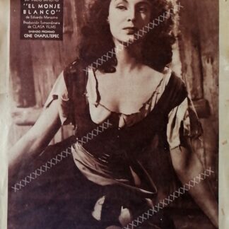 CARTEL ANTIGUO ORIGINAL DE . MARIA FELIX. EL MONJE BLANCO 1945