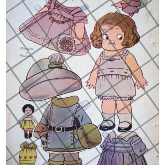 RARO JUGUETE ANTIGUO DE PAPEL. MARIQUITA 1920