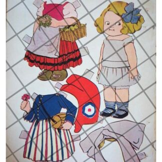 RARO JUGUETE ANTIGUO DE PAPEL. MARIQUITA 1920 /2