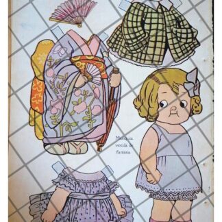 RARO JUGUETE ANTIGUO DE PAPEL. MARIQUITA 1920 /7