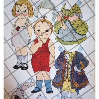 RARO JUGUETE ANTIGUO DE PAPEL. MARIQUITA 1920 /8