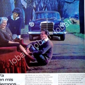 CARTEL ANTIGUO ORIGINAL DE AUTOS MERCEDEZ BENS 220 SE 1961 1RA VERSION /284