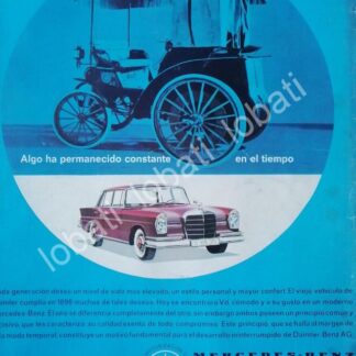 CARTEL ANTIGUO ORIGINAL DE AUTOS MERCEDEZ BENZ 75 SKR311 ANIVERSAIO 1961 /273