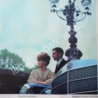 CARTEL ANTIGUO ORIGINAL DE AUTOS MERCEDES BENZ 1954 /281